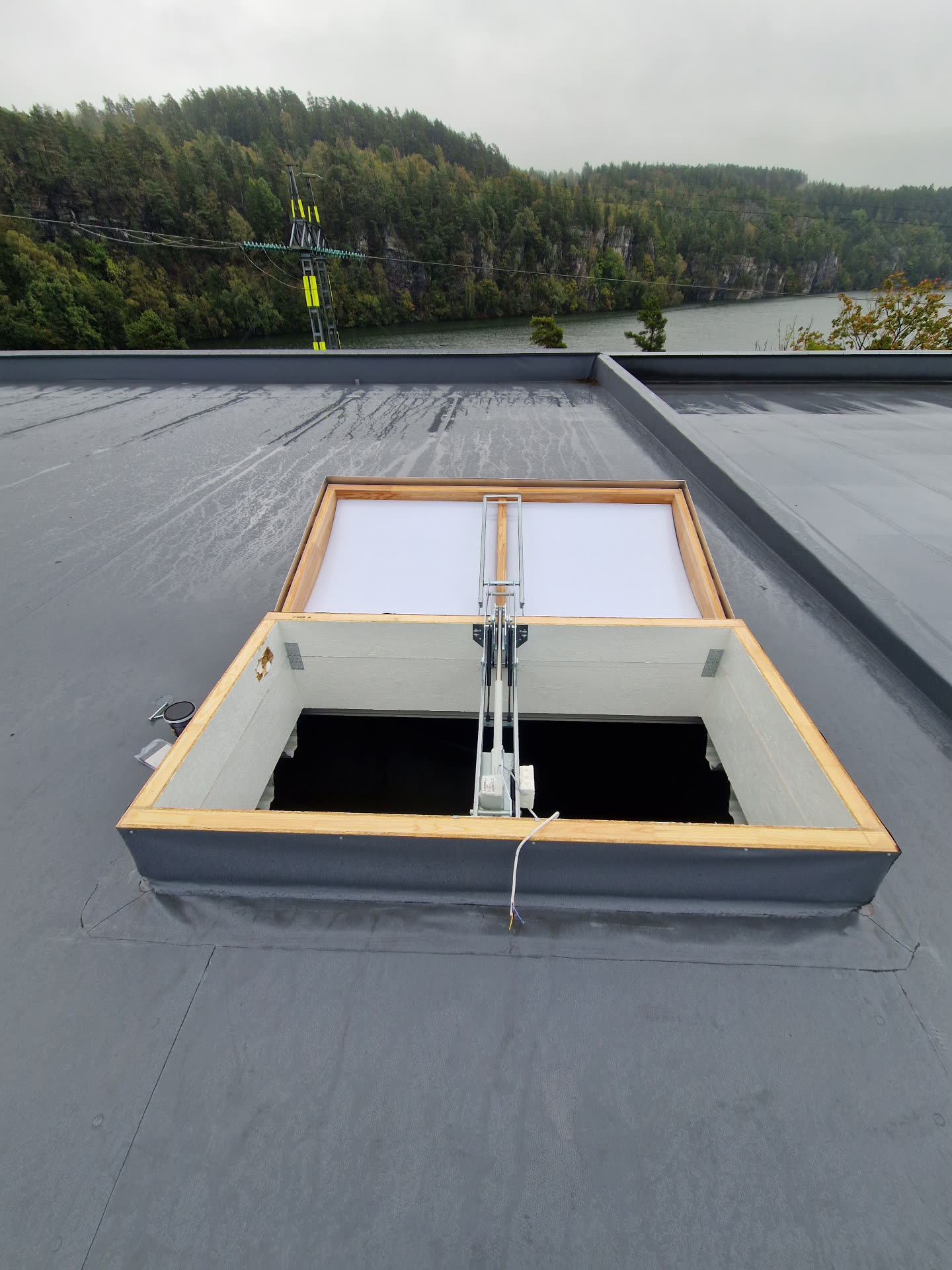 Fomatec röklucka installerad