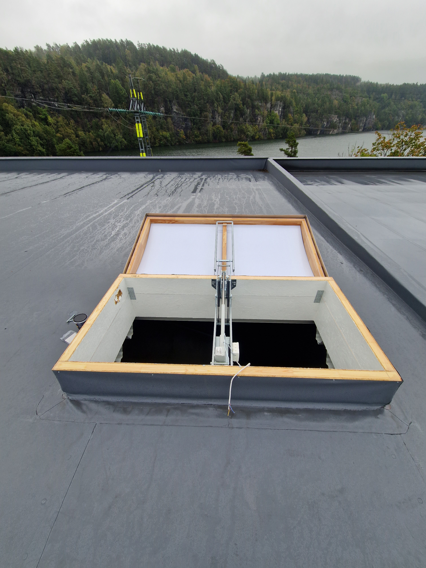 Fomatec röklucka installerad